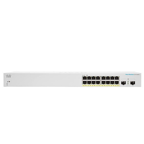 Cisco CBS220-16P-2G Managed L2 Gigabit Ethernet (10/100/1000) Power over Ethernet (PoE) Weiß