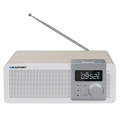 Blaupunkt PP14BT Radio Tragbar Digital Weiß, Holz