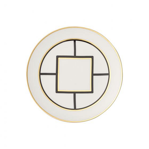 Villeroy & Boch MetroChic Frühstücksteller Rund Porzellan Schwarz, Gold, Weiß 1 Stück(e)