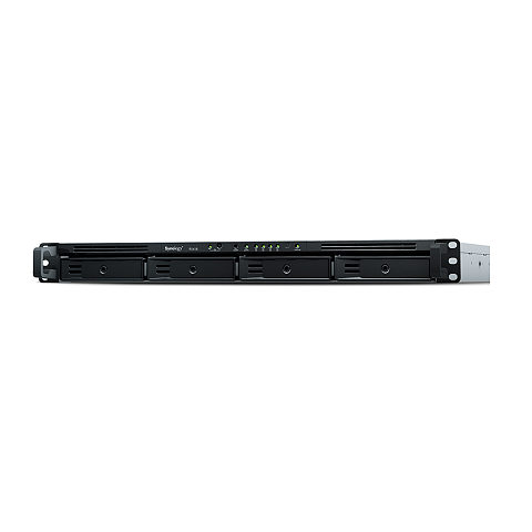 Synology RX418 Disk-Array 0 TB Rack (1U) Schwarz, Grau