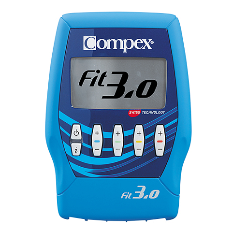 Compex Fit 3.0 Elektrischer Muskelstimulator Elektroden-Einheit 4 Kanäle Blau