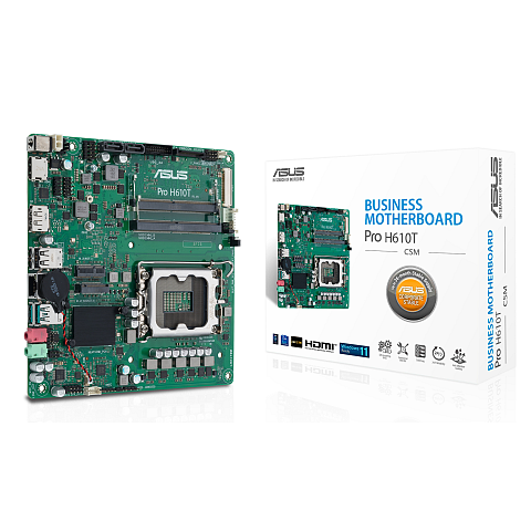 ASUS PRO H610T-CSM Intel H610 LGA 1700 Thin Mini ITX