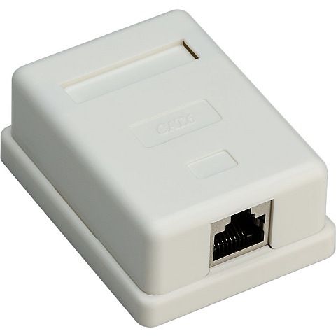 Goobay 77634 Steckdose RJ-45 Weiß