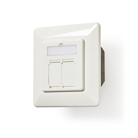 Nedis CCGP89250IV Steckdose 2 x RJ-45 Weiß