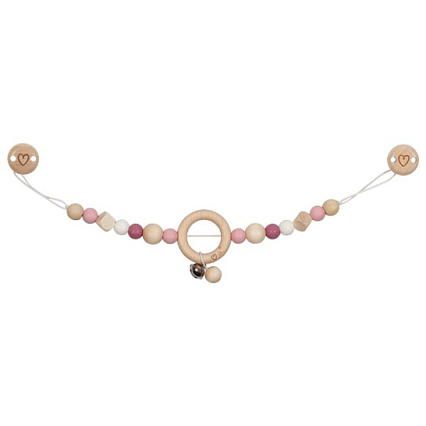 Goki Kinderwagenkette Herz mit Clips