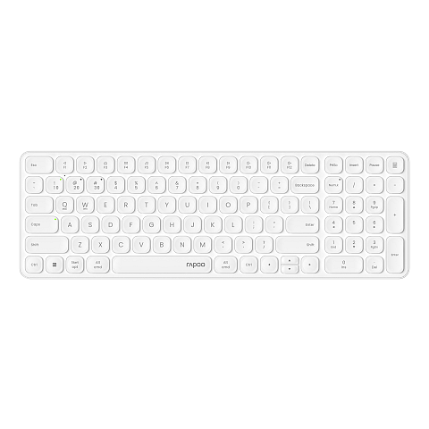 Rapoo E9310M Tastatur Büro RF Wireless + Bluetooth QWERTZ Deutsch Weiß