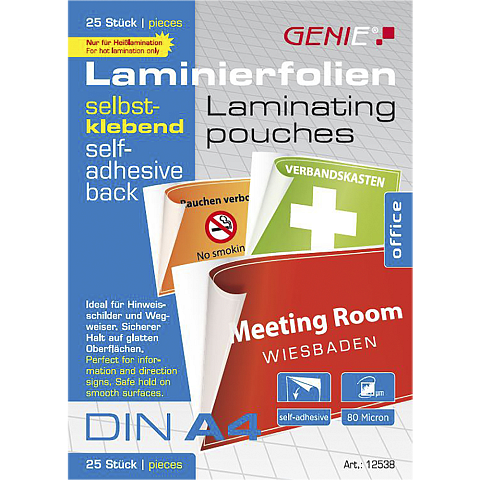 Genie 12538 Laminierhülle 25 Stück(e)