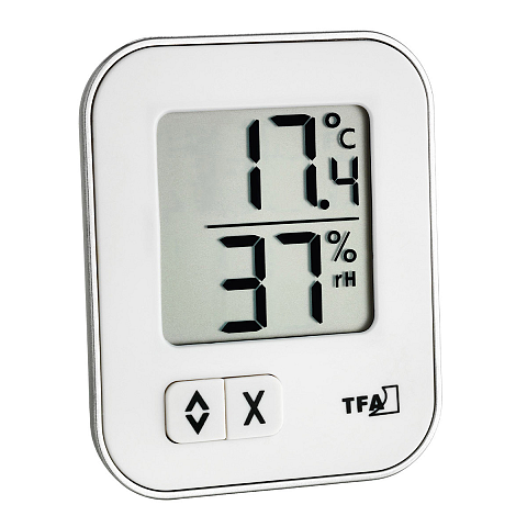 TFA-Dostmann MOXX Drinnen Elektronisches Hygrometer Weiß