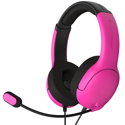 PDP Nebula Kopfhörer Kabelgebunden Kopfband Gaming Schwarz, Pink