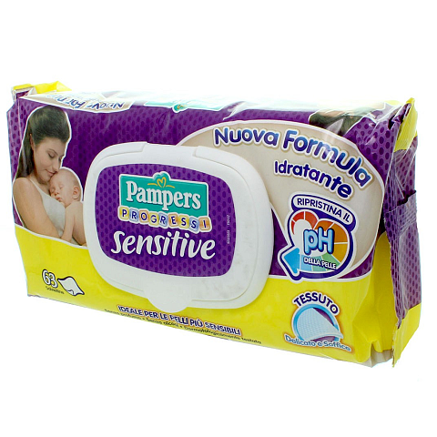 Pampers Sensitive Salviettine Progressi Babywischtuch 63 Stück(e)