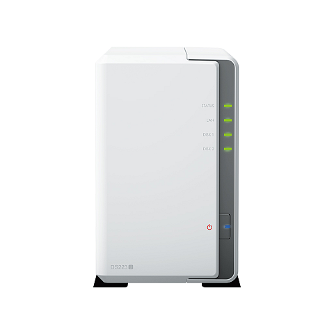 Synology DiskStation DS223J NAS & Speicherserver Desktop Realtek RTD1619B 1 GB DDR4 0 TB DiskStation Manager Weiß