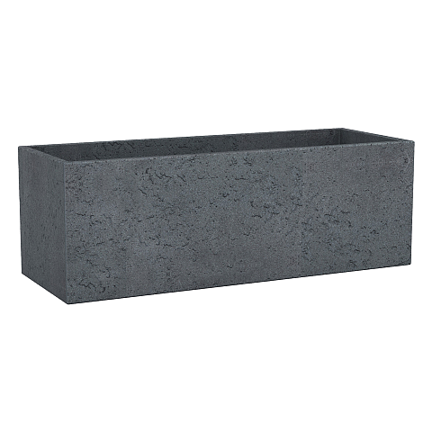 Scheurich C-Cube Long 240 Draußen Topfpflanzer Freistehend Kunststoff Schwarz