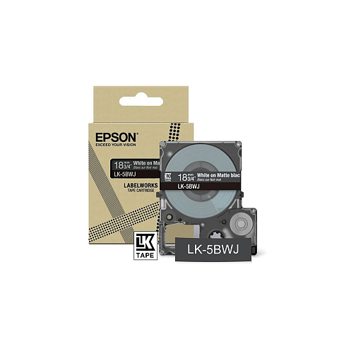 Epson LK-5BWJ Schwarz, Weiß