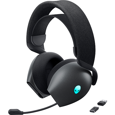 Alienware AW725H Kopfhörer Verkabelt & Kabellos Kopfband Gaming USB Typ-C Bluetooth Schwarz
