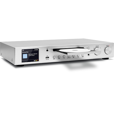 TechniSat DigitRadio 143 CD (V3) Internet Analog & Digital Silber