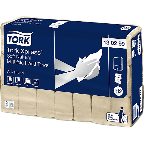 Tork 130299 Papiertuch Recycelte Faser Natürlich/Natur