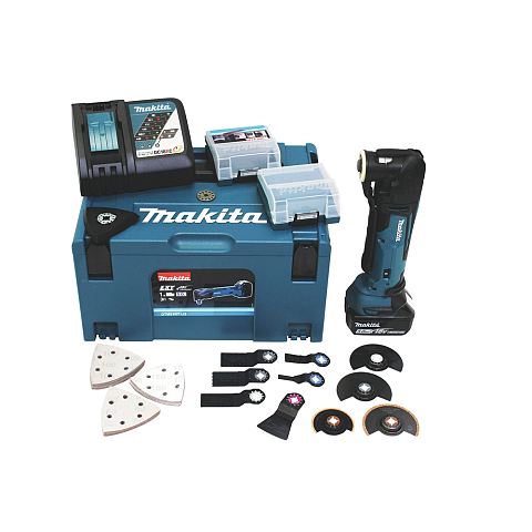 Makita DTM51RT1J3 Oszillierendes Multi-Werkzeug Schwarz, Blau 20000 OPM