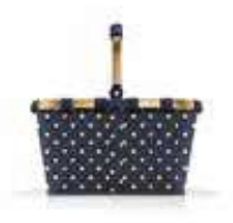 Reisenthel carrybag Blau, Gold, Weiß Einkaufswagen