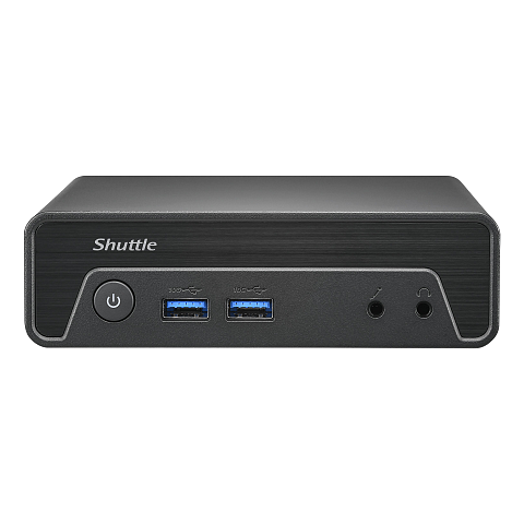 Shuttle Nano PC NE1010XA, Intel N 100, 8GB DDR4, 250GB M.2, 1x HDMI, 1x DP, 6x USB, 1x LAN, VESA, lüfterlos, 24/7 Dauerbetrieb