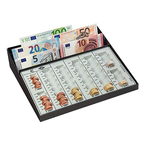 Wedo 160 958049 Bargeldaufbewahrungsbox Metall, Polystyrene Schwarz, Hellgrau