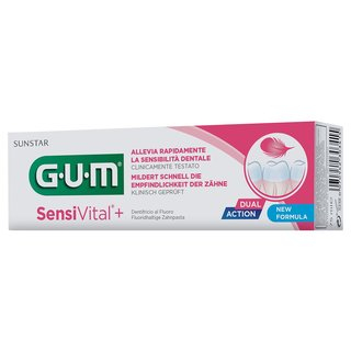 GUM SensiVital+ Aufhellende Zahnpasta 75 ml