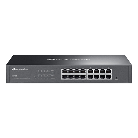 TP-Link Omada ES216G Netzwerk-Switch Managed L2 Gigabit Ethernet (10/100/1000) Schwarz