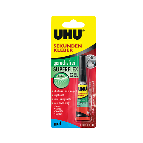 UHU Sekundenkleber Superflex, 3g