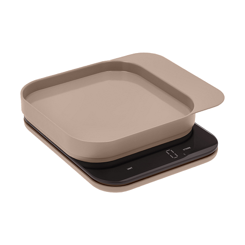 Rosti 25683 Küchenwaage Beige Arbeitsplatte Quadratisch Elektronische Küchenwaage