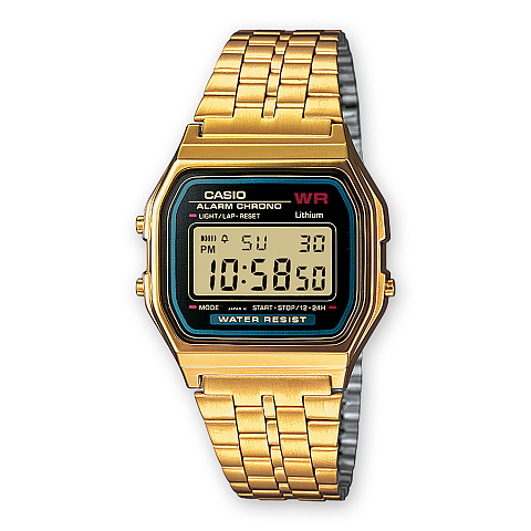 Casio A159WGEA-1EF Uhr Armbanduhr Gold, Silber