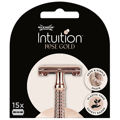 Wilkinson Sword Intuition Rosegold Klingen 15 Stück