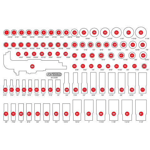 KS Tools 811.0099-97 Werkzeugkoffer-Zubehör