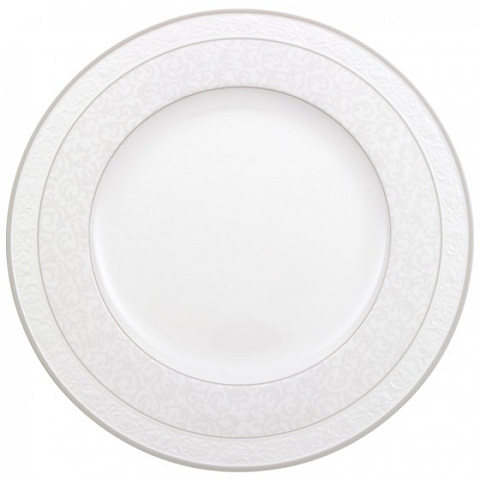 Villeroy & Boch 1043922630 Teller Rund Grau, Weiß