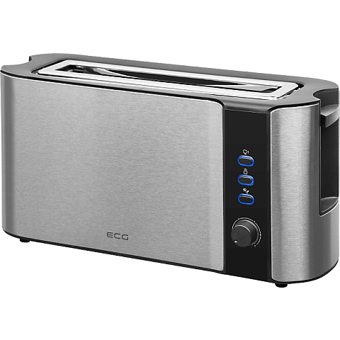 ECG ST 10630 SS Toaster 6 2 Scheibe(n) 1000 W Schwarz, Silber