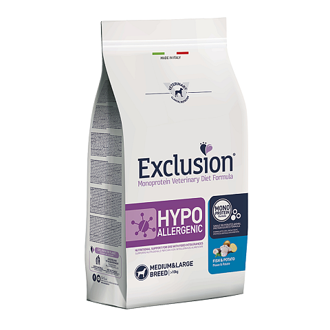 Exclusion 8011259002679 Hunde-Trockenfutter 12 kg Adult Fisch, Kartoffel