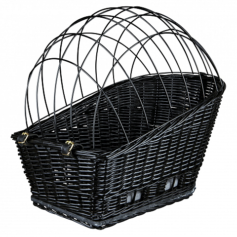 TRIXIE 13117 Fahrradtasche & -korb Hinten Fahrradkorb Kunststoff, Weiden Schwarz