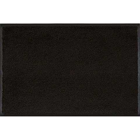 wash+dry Raven Black Dekorative Fußmatte Drinnen Rechteckig Schwarz