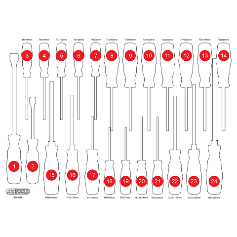 KS Tools 811.0024-97 Werkzeugkoffer-Zubehör