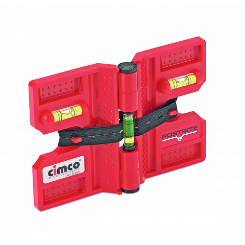 Cimco 211554 Wasserwaage 0,19 m Schwarz, Rot
