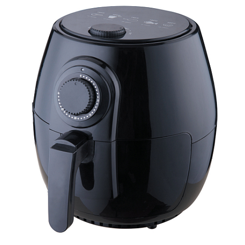 DESKI 613-400794 Fritteuse Einzelbild 3,5 l Eigenständig 1400 W Heißluftfritteuse Schwarz