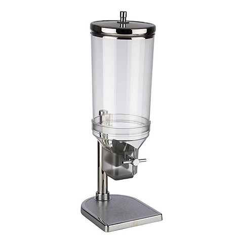 APS-Germany 11805 Lebensmittelaufbewahrungsbehälter Rund Dispensor 4,5 l Transparent, Edelstahl 1 Stück(e)