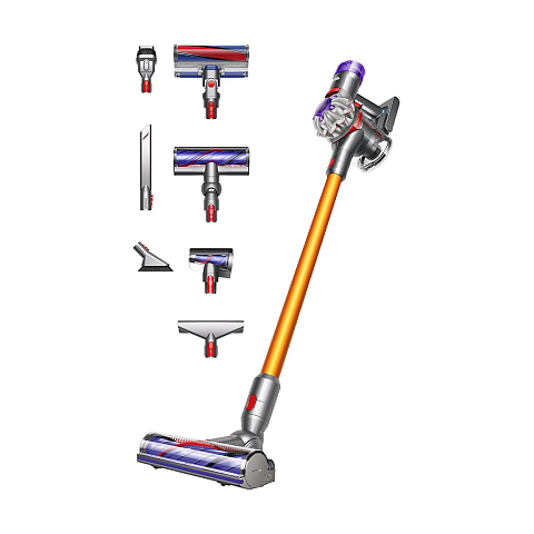 Dyson V8 Absolute 2-in-1-Stabstaubsauger Akku Trocken Beutellos Silber, Gelb