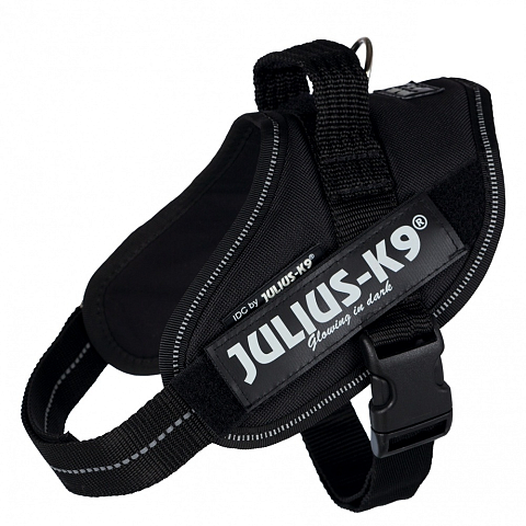 Julius-K9 14831 Hunde-/Katzengeschirr Mini/M Schwarz Hund Westengeschirr