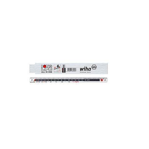 Wiha 410 2007 2000 mm Fiberglas, Polyamid Weiß 1 Stück(e)