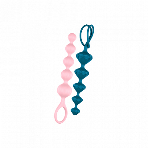 Satisfyer Love Beads Anal-Perlen Blau, Pink Silikon 2 Stück(e)