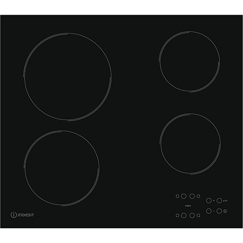 Indesit RI 161 C Schwarz Integriert 60 cm Keramik 4 Zone(n)