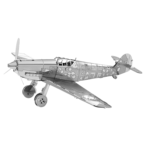 Metal Earth Messerschmitt Bf-109 Starrflügelflugzeug-Modell Montagesatz