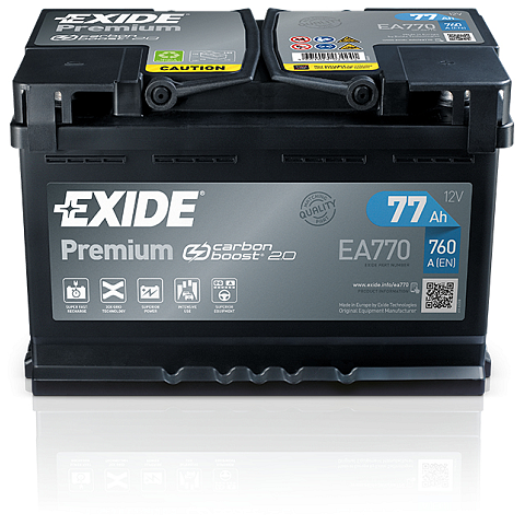 Exide Premium EA770 Fahrzeugbatterie 77 Ah 12 V 760 A Auto