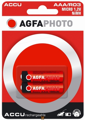 AgfaPhoto NiMh Micro 1000 mAh Wiederaufladbarer Akku AAA Nickel-Metallhydrid (NiMH)