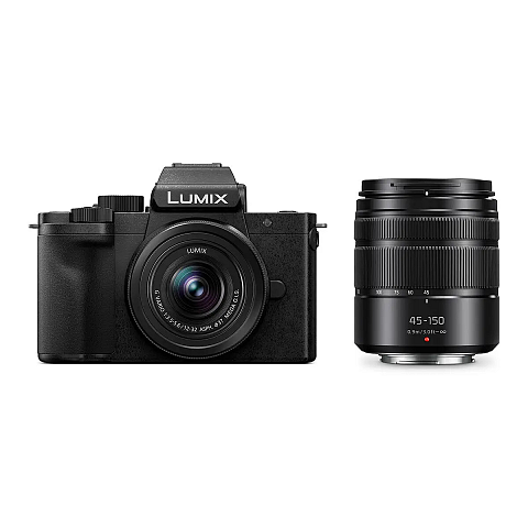 Panasonic Lumix G 100D 12-32mm +45-150mm 4/3" Kompaktkamera 20,3 MP MOS 5184 x 3888 Pixel Schwarz