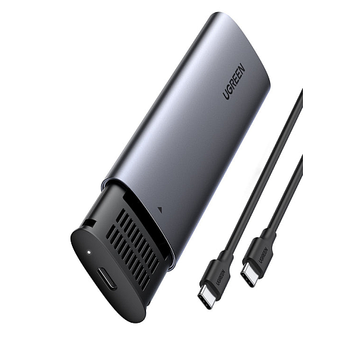 Ugreen 10902 Speicherlaufwerksgehäuse SSD-Gehäuse Grau M.2